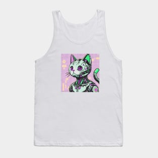 Cyborg Cat Tank Top